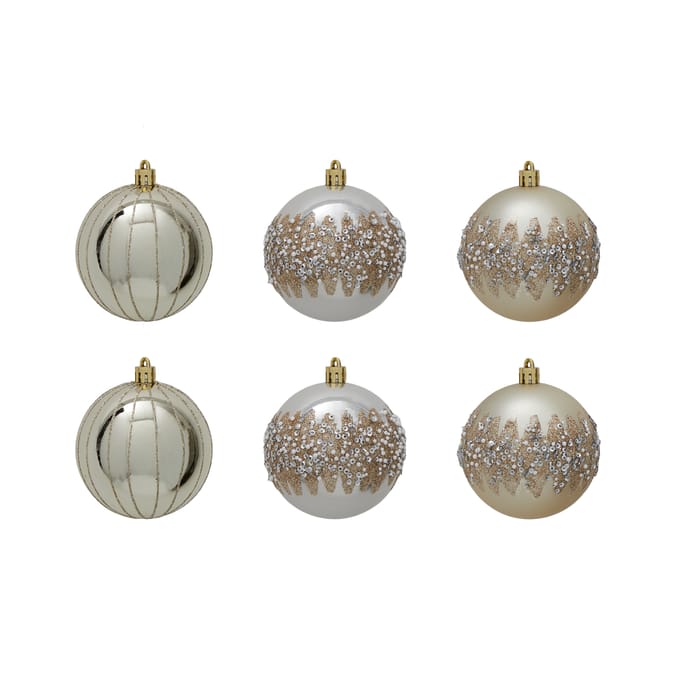 Feeling Festive Baubles 6 Pack Home Bargains