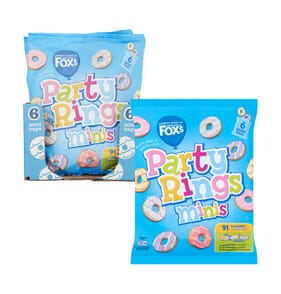 Fox's Party Rings Minis 6 Pack x 21g x10