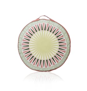 The Outdoor Edit Earthed Round Floor Cushion - Pink 