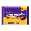 Cadbury Dairy Milk Caramel Chocolate Bar 4 Pack Multipack 148g