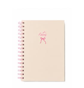 Back To School A5 Bow Print Notebook