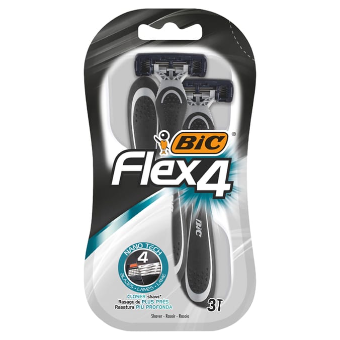 BIC Flex 4 Disposable Men's Razors - Pack of 3