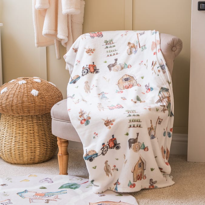 Hinch Farm Autumn Super Soft Throw