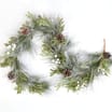 Festive Feeling 5ft Snowy Decorated Christmas Garland