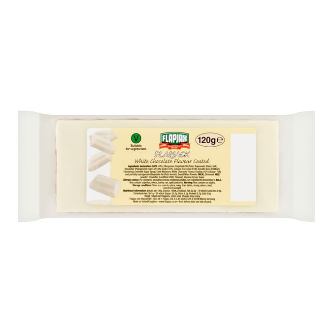 Flapjax White Chocolate Coated Flapjack 120g x30