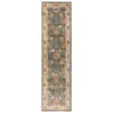 Asiatic Raja Border Runner RA02 - Teal/Cream