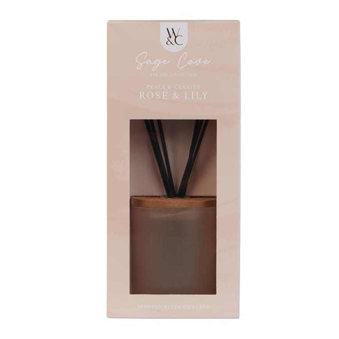 Sage Cove Scented Reeds Diffuser 100ml - Rose & Lily