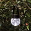 Firefly Solar Light Co Hanging Glass Crackle Ball Solar Light