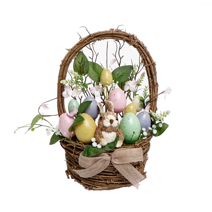 Hoppy Easter Easter Basket Decoration - Rabbit