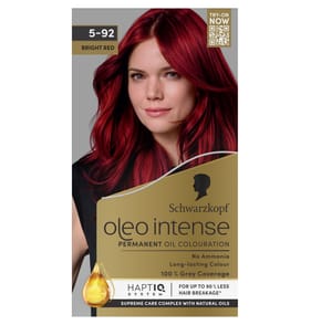 Schwarzkopf Oleo Intense Permanent Oil Colouration Hair Dye - 5-92 Bright Red