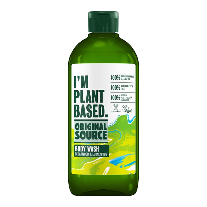Original Source I'm Plant Based Cedarwood & Eucalyptus Body Wash 335ml x2