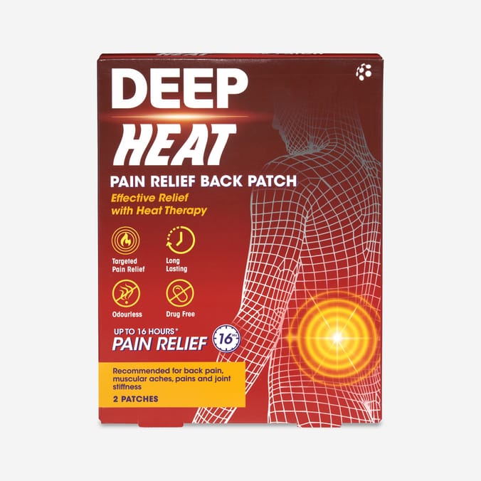 Deep Heat Pain Relief Back Patch 2 Patches