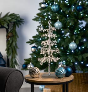 Frosted Spirit LED Beaded Light-Up Tree