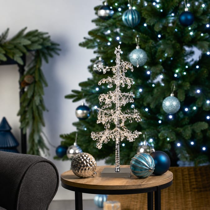 Frosted Spirit LED Beaded Light-Up Tree