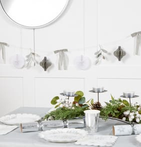 Festive Feeling Bunting - Silver