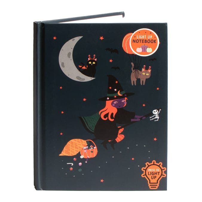Hallow Scream Light Up Notebook - Witch