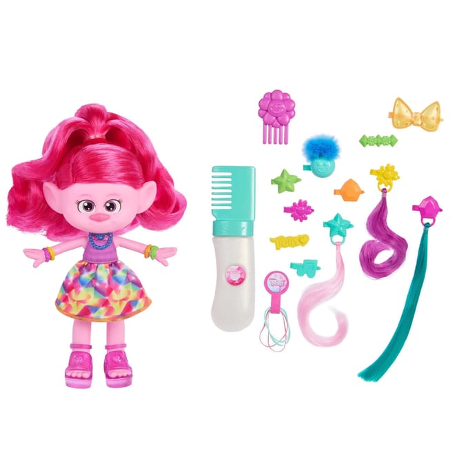 Trolls Hair-Tastic Queen Poppy Fashion Doll