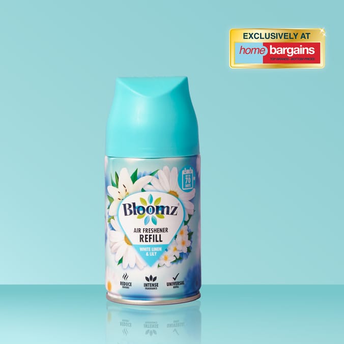 Bloomz Auto Air Freshener Refill 250ml - White Linen & Lily