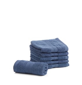 Home Collections Blue 6 Luxury Face Cloths