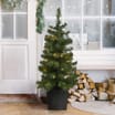  Festive Feeling Pre-Lit Indoor Potted Tree 3ft - Green
