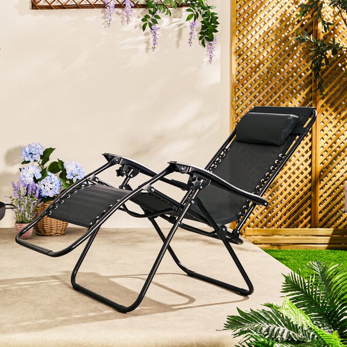 The Outdoor Living Collection Zero Gravity Reclining Chair - Black