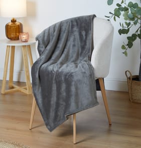  Home Collections Ultra Soft Throw - Grey 