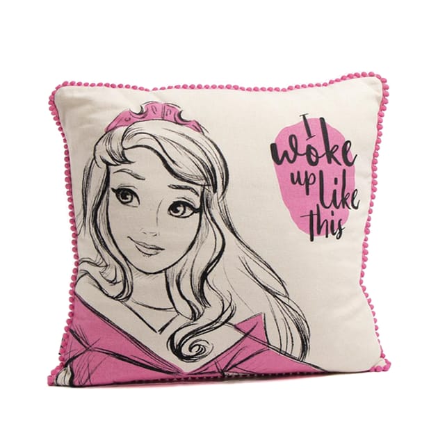 Disney: Princess Canvas Cushion - Sleeping Beauty | Home Bargains