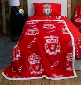 Liverpool FC YNWA Sherpa Fleece Blanket