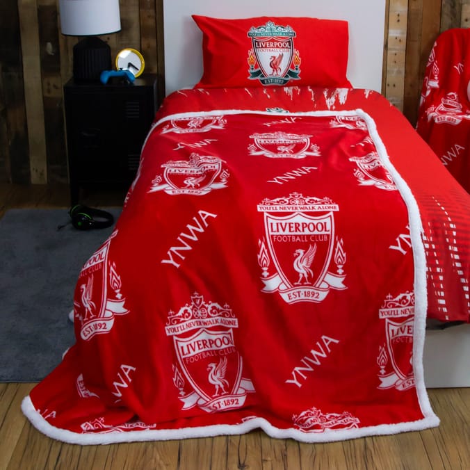 Liverpool FC YNWA Sherpa Fleece Blanket