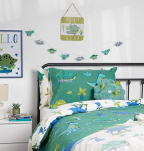 The Kids Edit Dinosaur Single Duvet Cover Set