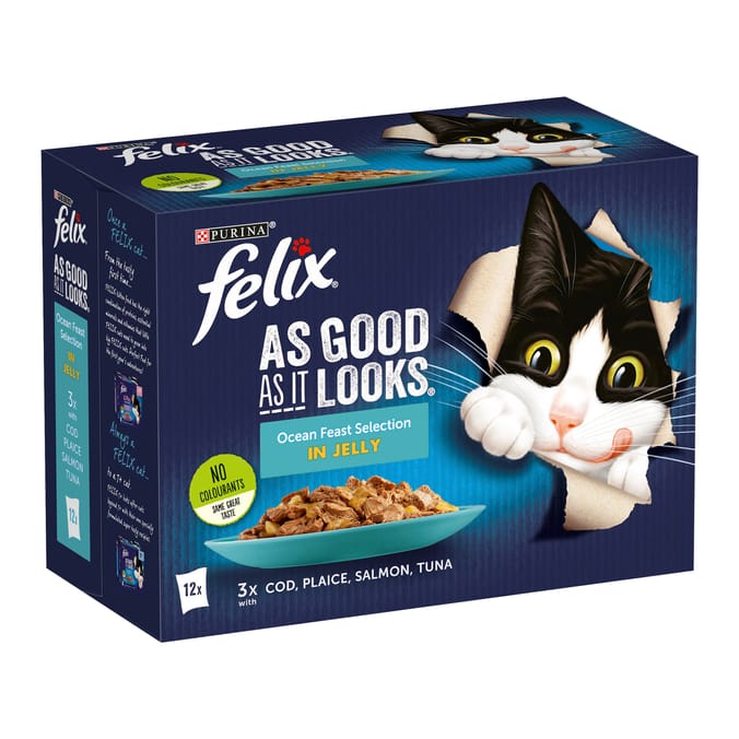 Felix As Good As It Ocean Feasts Selection in Jelly 12 x 85g