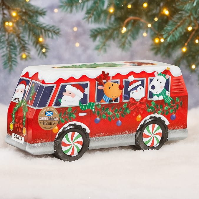 Christmas Camper Van Shortbread Biscuit Tin 320g