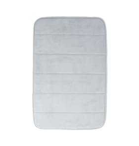 Home Collections Luxury Memory Foam Bath Mat - Light Grey