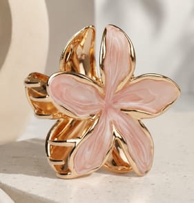 Metal Flower Claw Clip