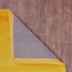 Luxe Plain Faux Fur Rug - Ochre