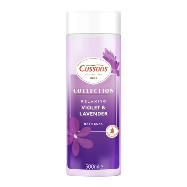 Cussons Collection Relaxing Violet & Lavender Bath Soak 500ml | Home ...