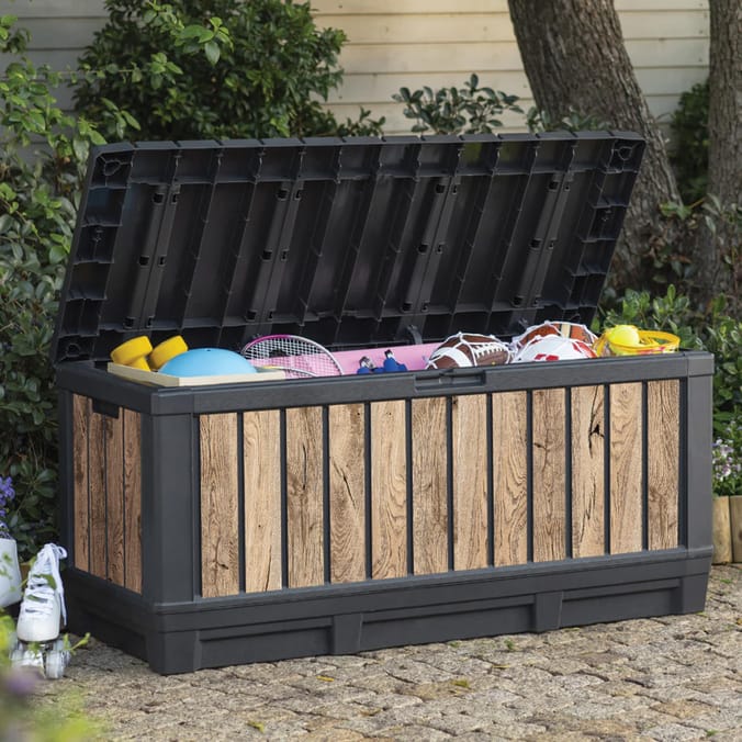 Keter Kentwood Storage Box 340 Litre - Ashwood