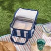 Summer Small Cooler Bag - Blue Stripe