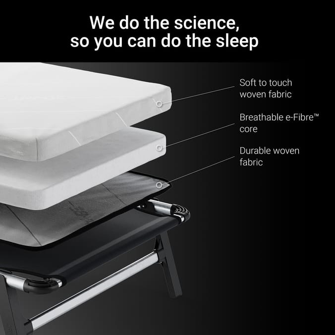 Jay-Be HE70 Hideaway Folding Bed with e-Fibre Mattress - Single