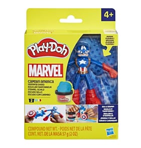 Play-Doh Marvel Captain America Stamping Shield Action Figure Playset