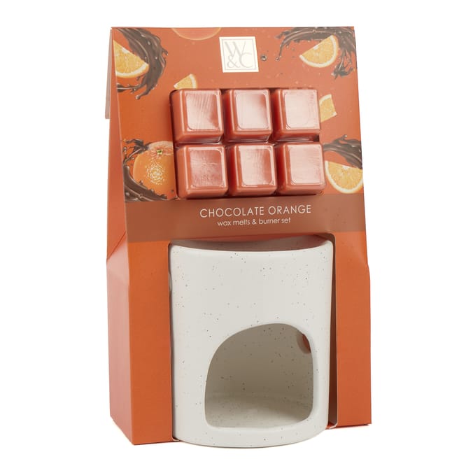 Wickford & Co Wax Melt & Burner Set - Chocolate Orange 