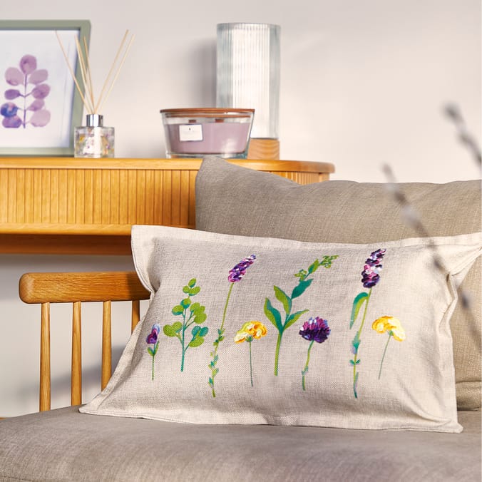 The Lifestyle Edit Embroidered Cushion