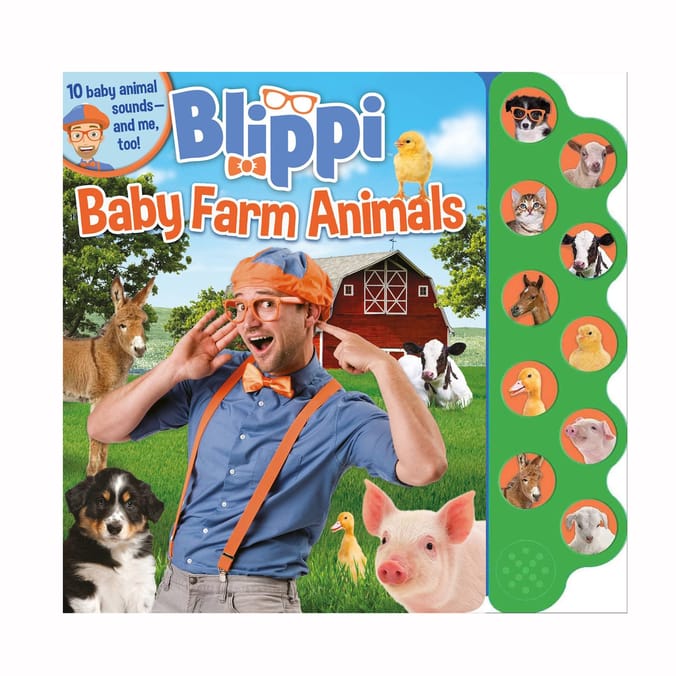 Blippi Baby Farm Animals Sound Book