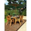 Charles Taylor 6 Seat Rectangular Table Set With Parasol