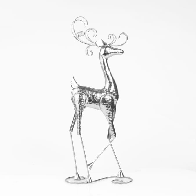 Frosted Spirit Metal Reindeer