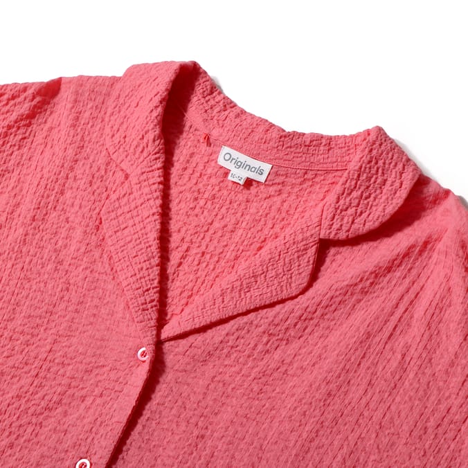 Originals Ladies Seersucker Coral Pyjama Set