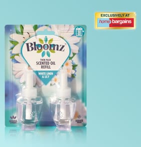 Bloomz Scented Oil Refill Twin Pack 2x 20ml - White Linen & Lily