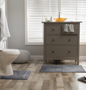 Home Collections Reversible Bath & Toilet Mat Set - Charcoal