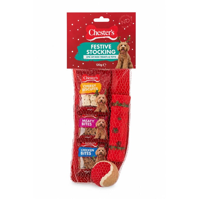 Chester's Dog Treat Stocking 120g    