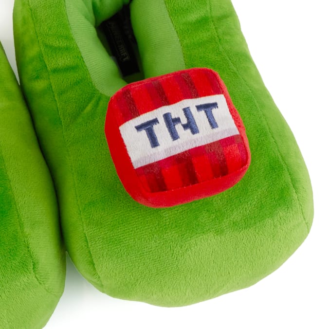 Minecraft Boys Plush Slippers